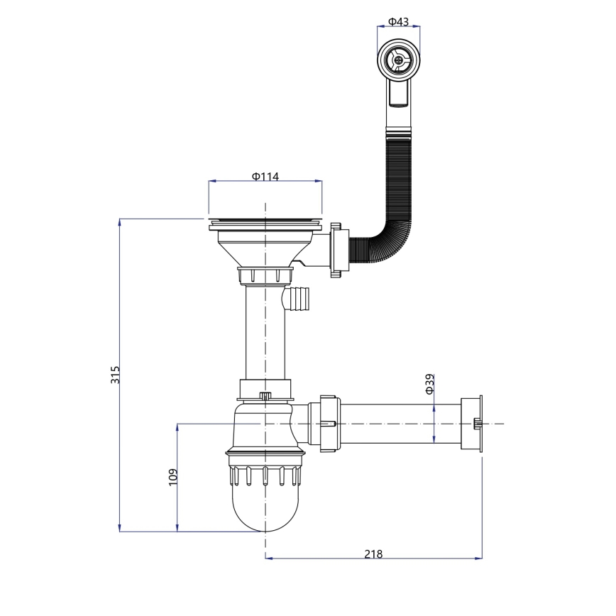 Sapho - Évier de cuisine 77x44 cm granit/beige