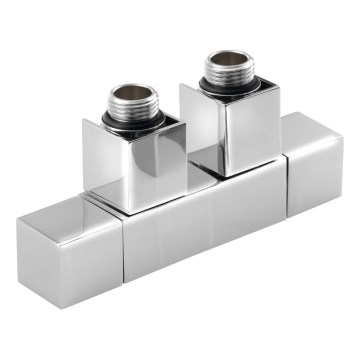 Sapho - Kit de raccordement de vannes pour connexion centrale CUBE TWIN chrome brillant
