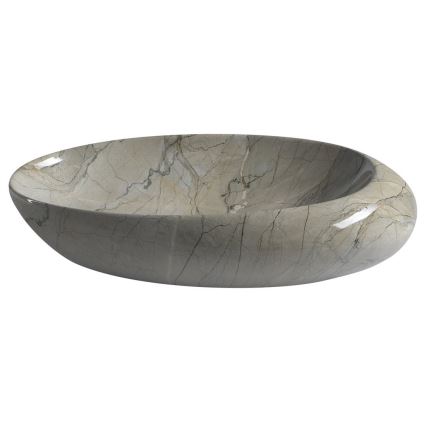 Sapho - Lavabo à poser DALMA 68 x 44 cm gris