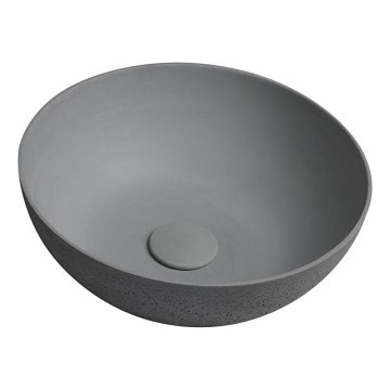 Sapho - Lavabo à poser FORMIGO Ø 39 cm béton/gris mat