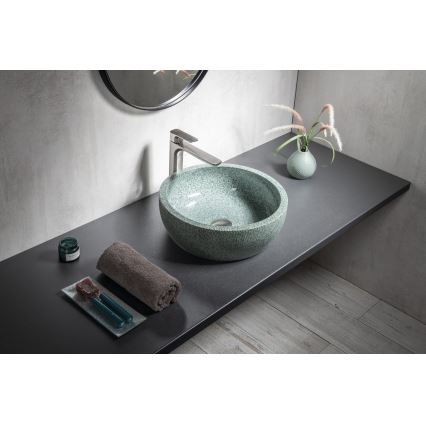 Sapho - Lavabo à poser PRIORI Ø 42 cm céramique/vert