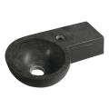 Sapho - Lavabo d'angle suspendu BLOK 40x23 cm droit/anthracite
