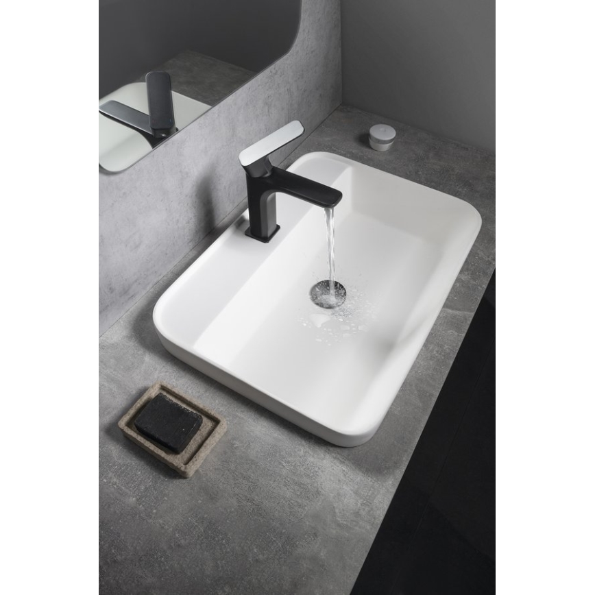Sapho - Lavabo encastré 55x39 cm céramique/blanc