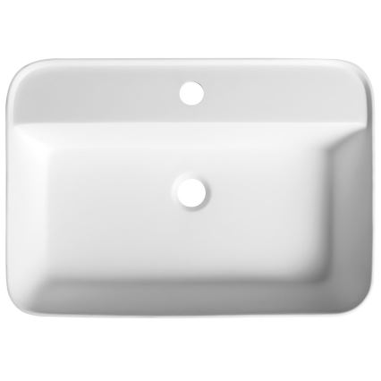 Sapho - Lavabo encastré 55x39 cm céramique/blanc