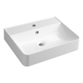 Sapho - Lavabo suspendu 50x40 cm marbre coulé/blanc