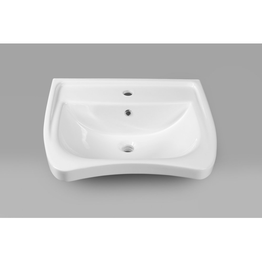 Sapho - Lavabo suspendu accessible DISABLED 60x55 cm céramique/blanc
