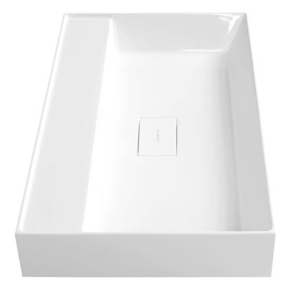 Sapho - Lavabo suspendu GODIVA 68x44 cm marbre/blanc