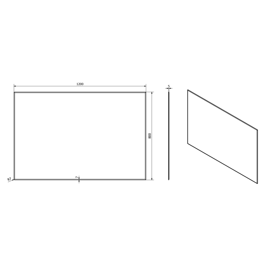 Sapho - Miroir ACCORD 120 x 80 cm