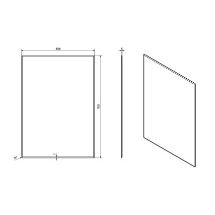 Sapho - Miroir ACCORD 50 x 70 cm, verre clair