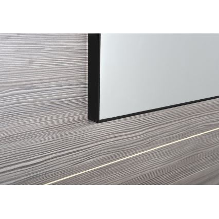 Sapho - Miroir encadré AROWANA 50x80, noir mat