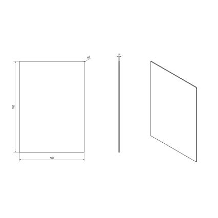 Sapho - Miroir PLAIN 50x70 cm