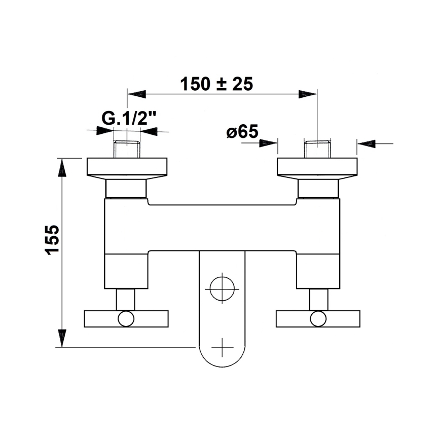 Sapho - Mitigeur de baignoire AXIA chromé brillant