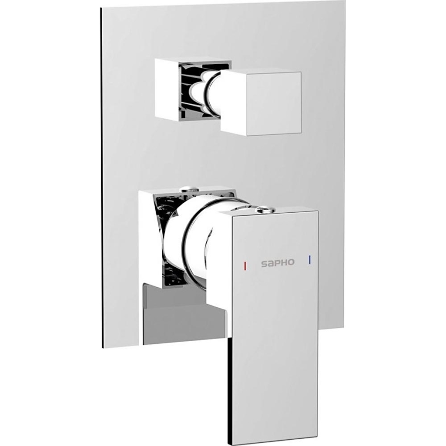 Sapho - Mitigeur de douche encastrable CUBEMIX chrome brillant