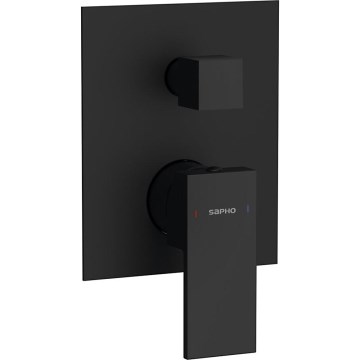 Sapho - Mitigeur de douche pour installation encastrée CUBEMIX noir mat