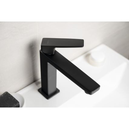 Sapho - Mitigeur de lavabo TURSI 19 cm noir mat