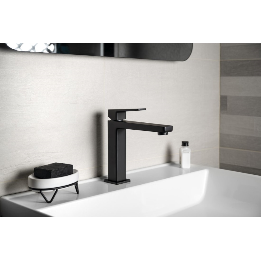 Sapho - Mitigeur de lavabo TURSI 19 cm noir mat