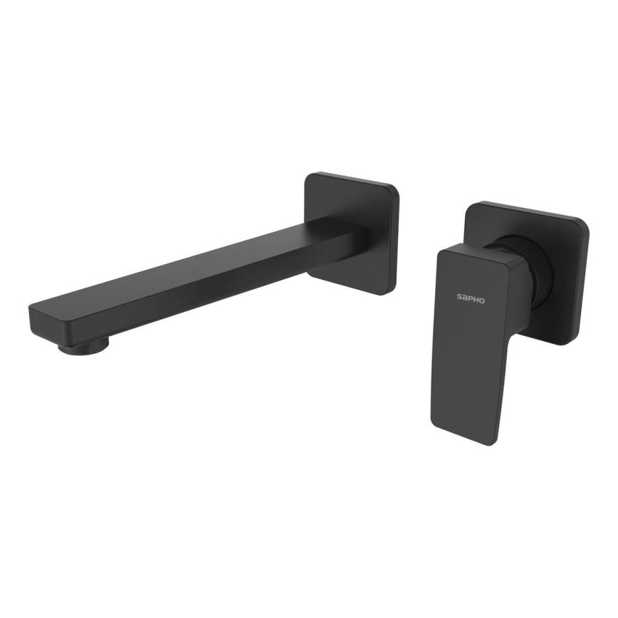 Sapho - Mitigeur pour lavabo 2 trous TURSI, noir mat