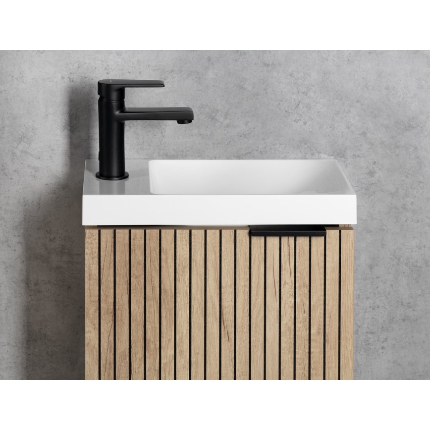 Sapho - Mitigeur pour lavabo KAI 15 cm noir mat
