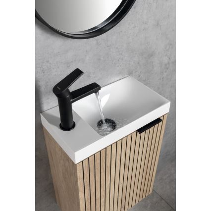 Sapho - Mitigeur pour lavabo KAI 15 cm noir mat