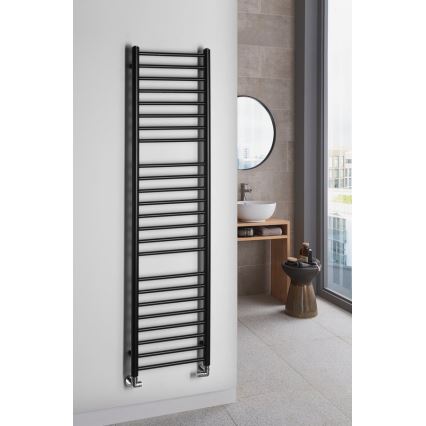 Sapho - Radiateur de salle de bains DINA 156x40 cm noir mat