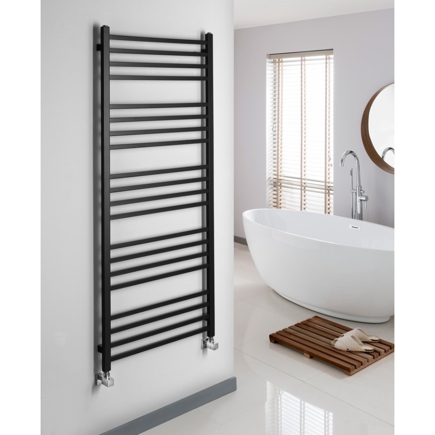 Sapho - Radiateur de salle de bains METRO 151x60 cm noir mat