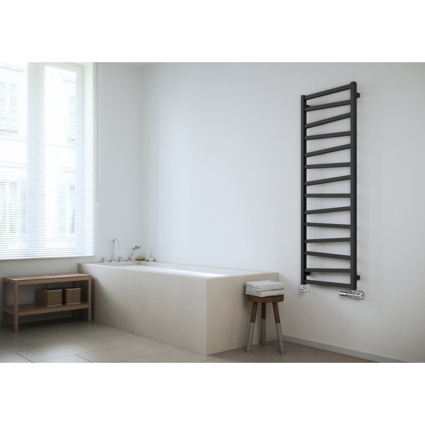 Sapho - Radiateur de salle de bains ZIG 110x50 cm anthracite