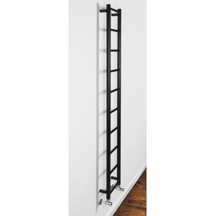 Sapho - Radiateur pour salle de bains DINA 168 x 25 cm noir mat