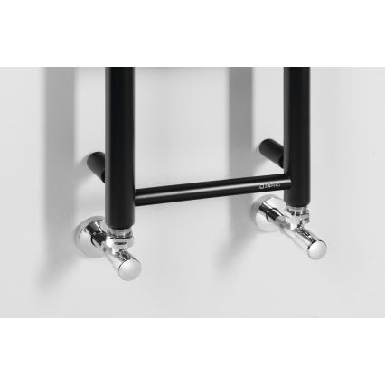Sapho - Radiateur pour salle de bains DINA 168 x 25 cm noir mat