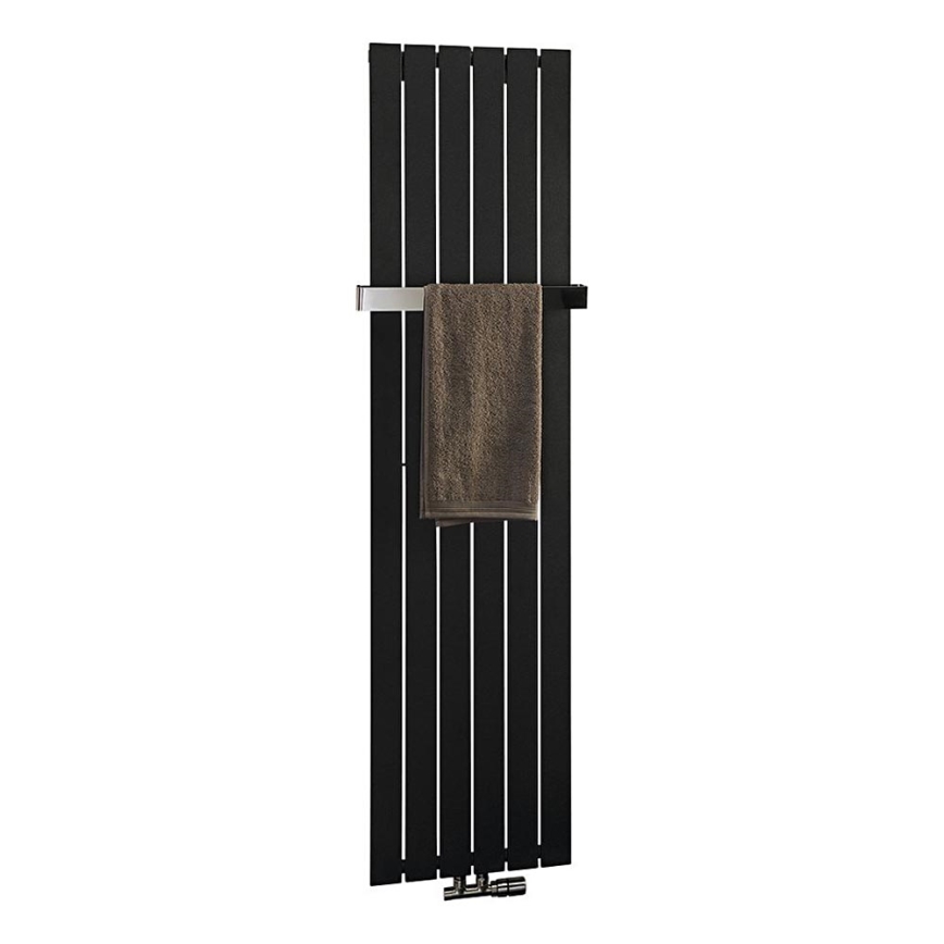 Sapho - Radiateur sèche-serviettes COLONNA 910W/230V 45x180 cm noir