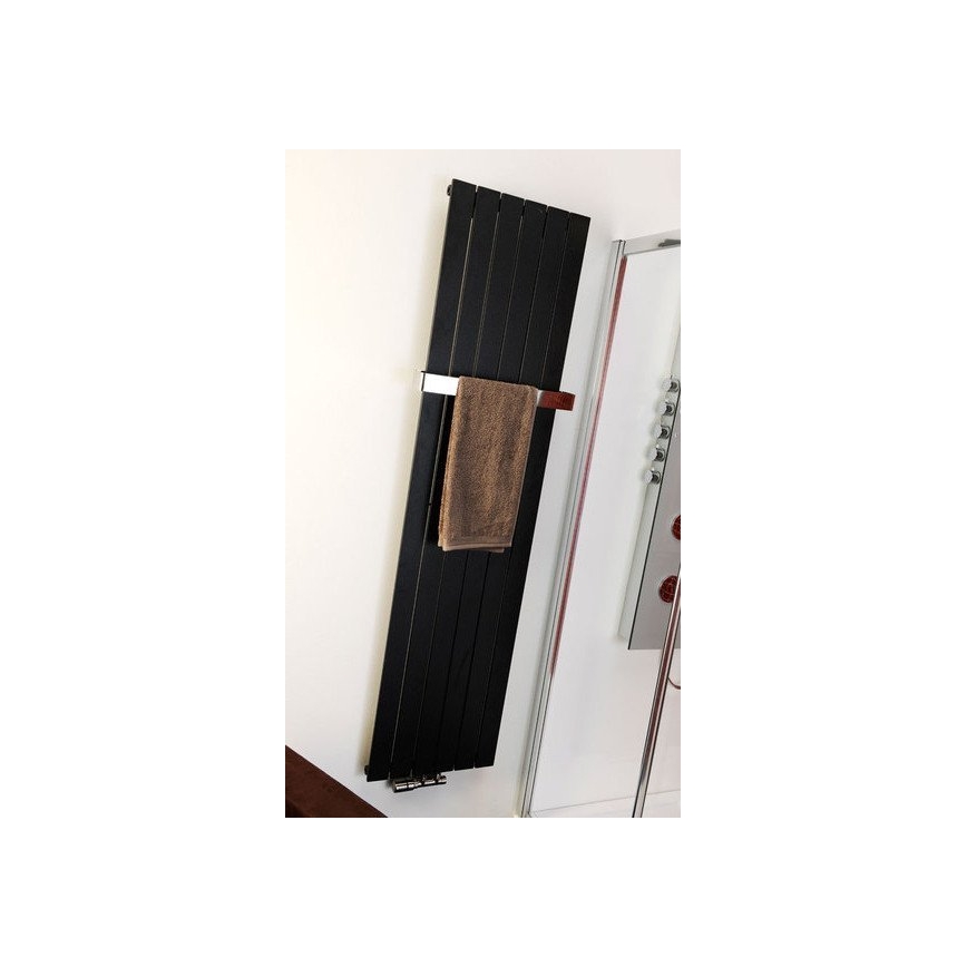 Sapho - Radiateur sèche-serviettes COLONNA 910W/230V 45x180 cm noir