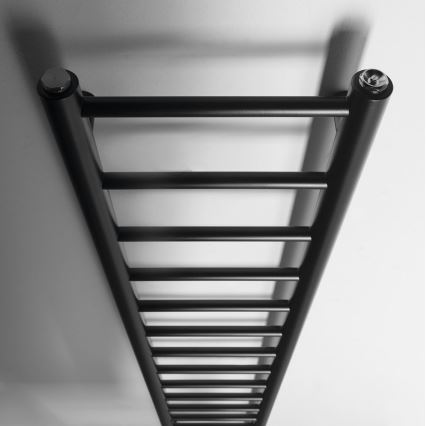 Sapho - Radiateur sèche-serviettes DINA 174x30 cm noir mat