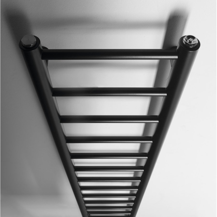 Sapho - Radiateur sèche-serviettes DINA 174x30 cm noir mat