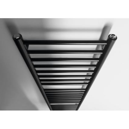 Sapho - Radiateur sèche-serviettes DINA 477W 40x156 cm noir mat