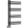Sapho - Radiateur sèche-serviettes DORLION 90 x 50 cm noir mat