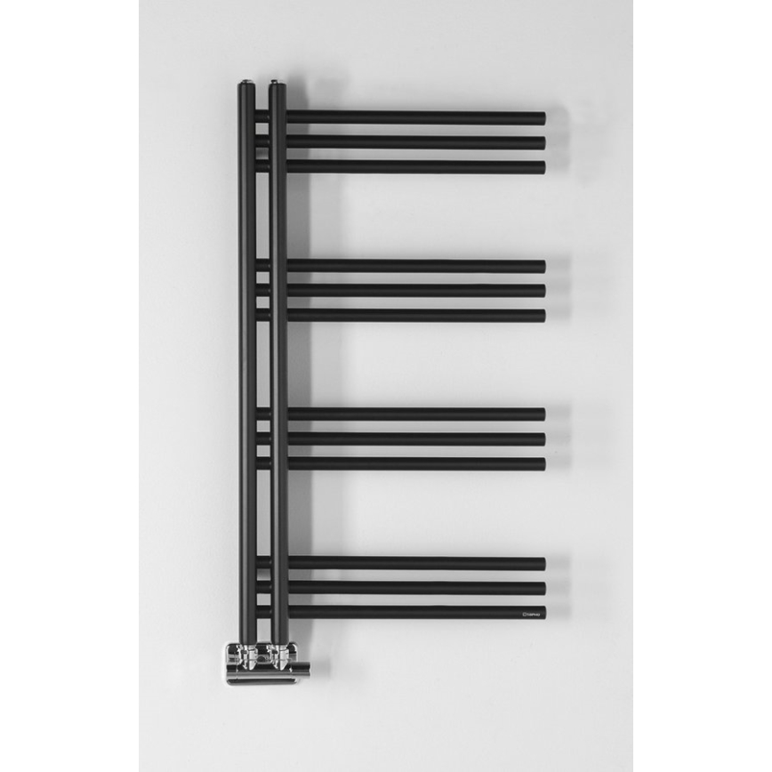 Sapho - Radiateur sèche-serviettes DORLION 90 x 50 cm noir mat