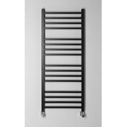 Sapho - Radiateur sèche-serviettes METRO 120x50 cm noir mat