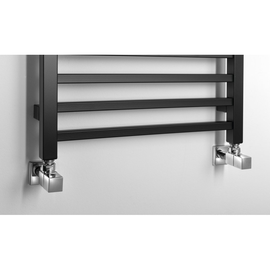 Sapho - Radiateur sèche-serviettes METRO 386W/230V 50x120 cm noir mat