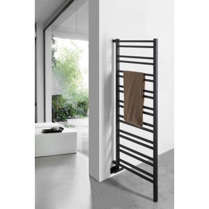 Sapho - Radiateur sèche-serviettes METRO SPACE 525W/230V 55x143 cm noir mat