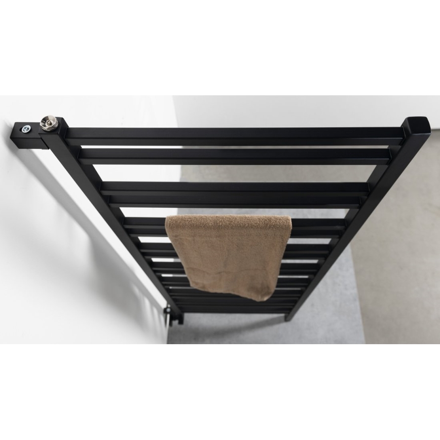 Sapho - Radiateur sèche-serviettes METRO SPACE 525W/230V 55x143 cm noir mat