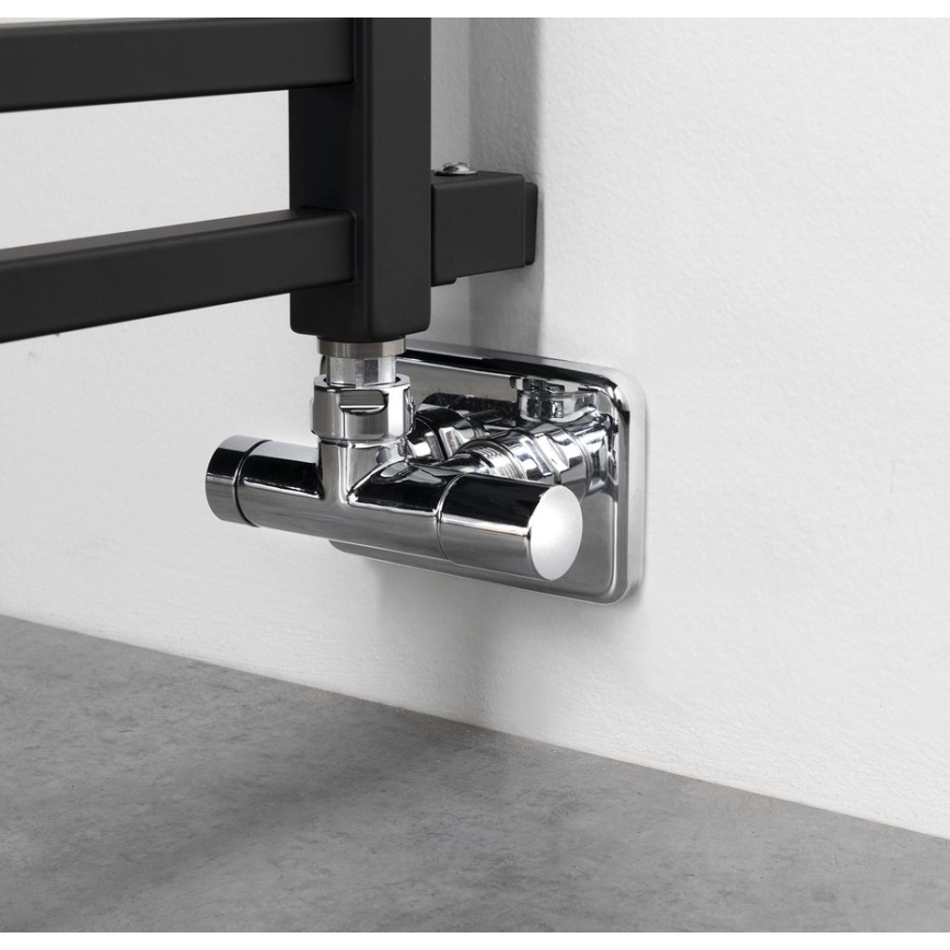 Sapho - Radiateur sèche-serviettes METRO SPACE 525W/230V 55x143 cm noir mat