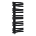 Sapho - Radiateur sèche-serviettes SILVANA 124x50 cm noir mat