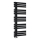 Sapho - Radiateur sèche-serviettes SILVANA 124x50 cm noir mat