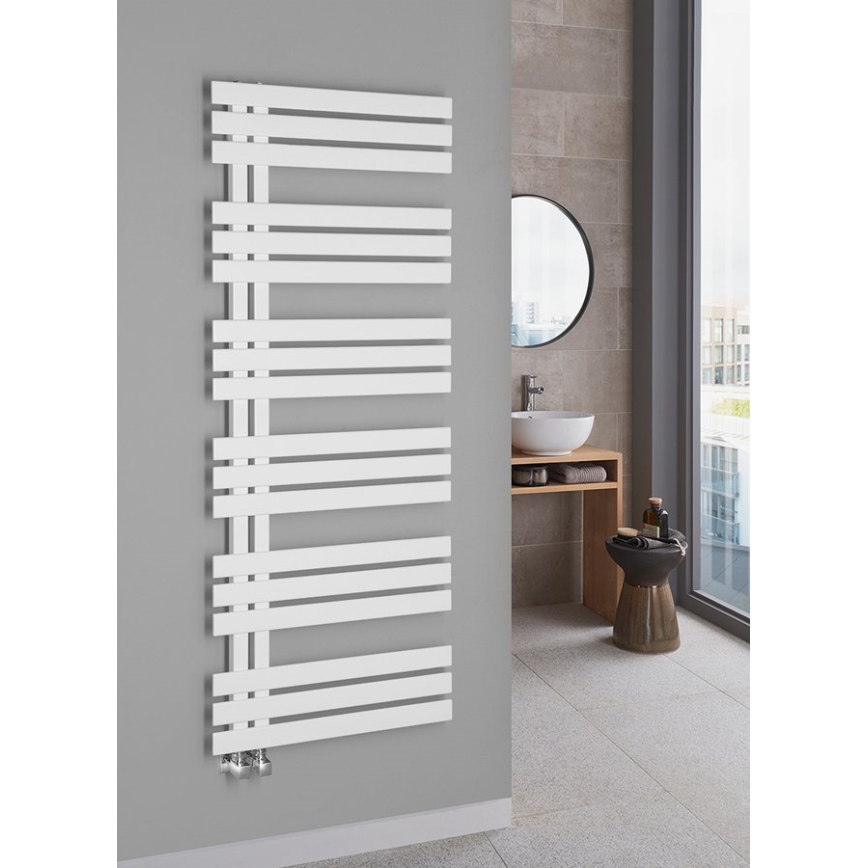 Sapho - Radiateur sèche-serviettes SILVANA 150 x 60 cm blanc