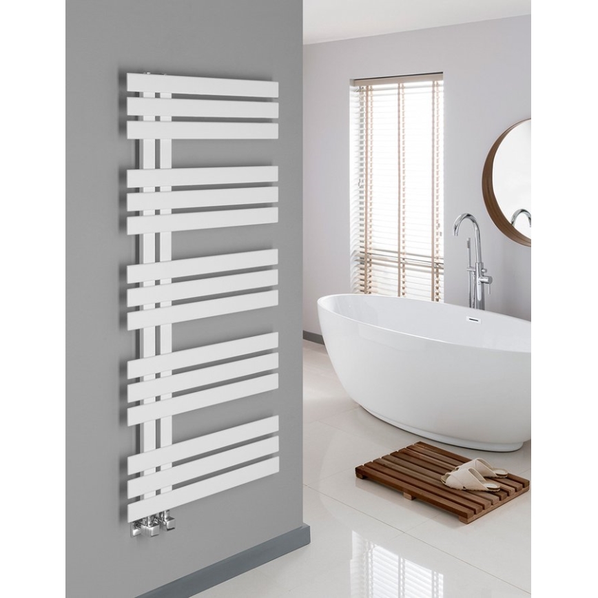 Sapho - Radiateur sèche-serviettes SILVANA 500 W/230 V 50 x 123 cm blanc