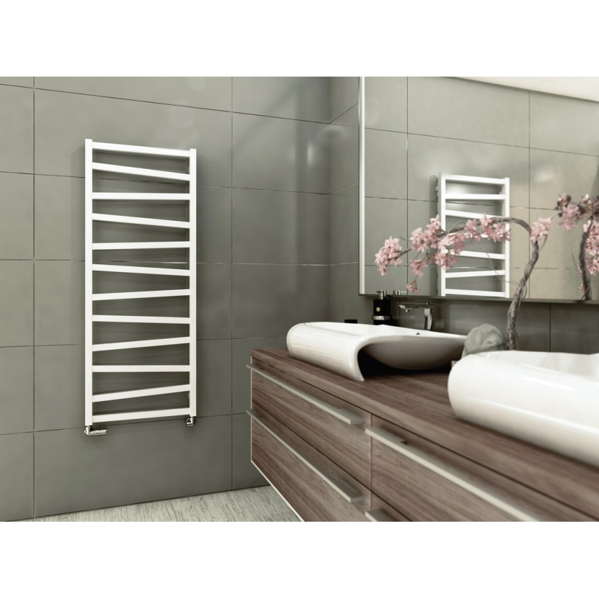Sapho - Radiateur sèche-serviettes ZIG 406W/230V 50x110 cm blanc