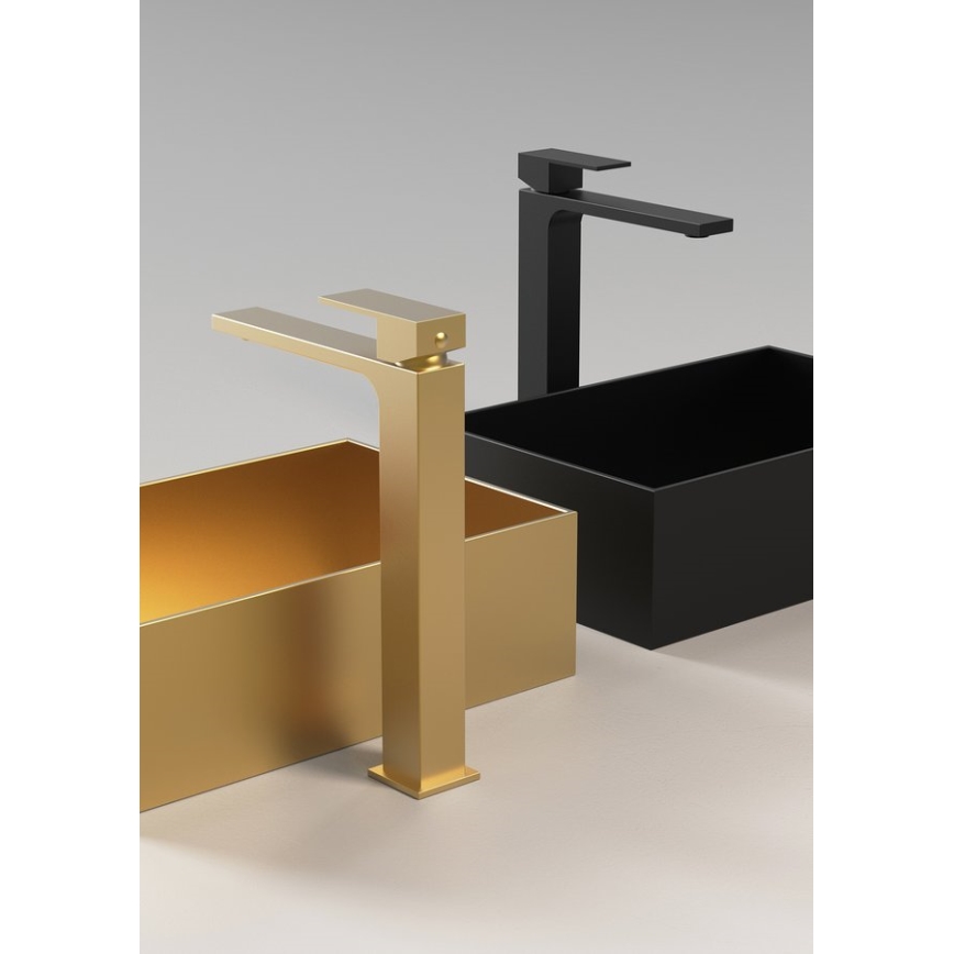 Sapho - Robinet de lavabo CUBEMIX 27,8 cm mat noir