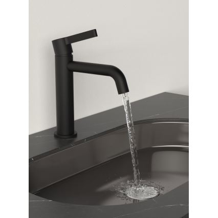 Sapho - Robinet de lavabo ICONIC 18,7 cm mat noir