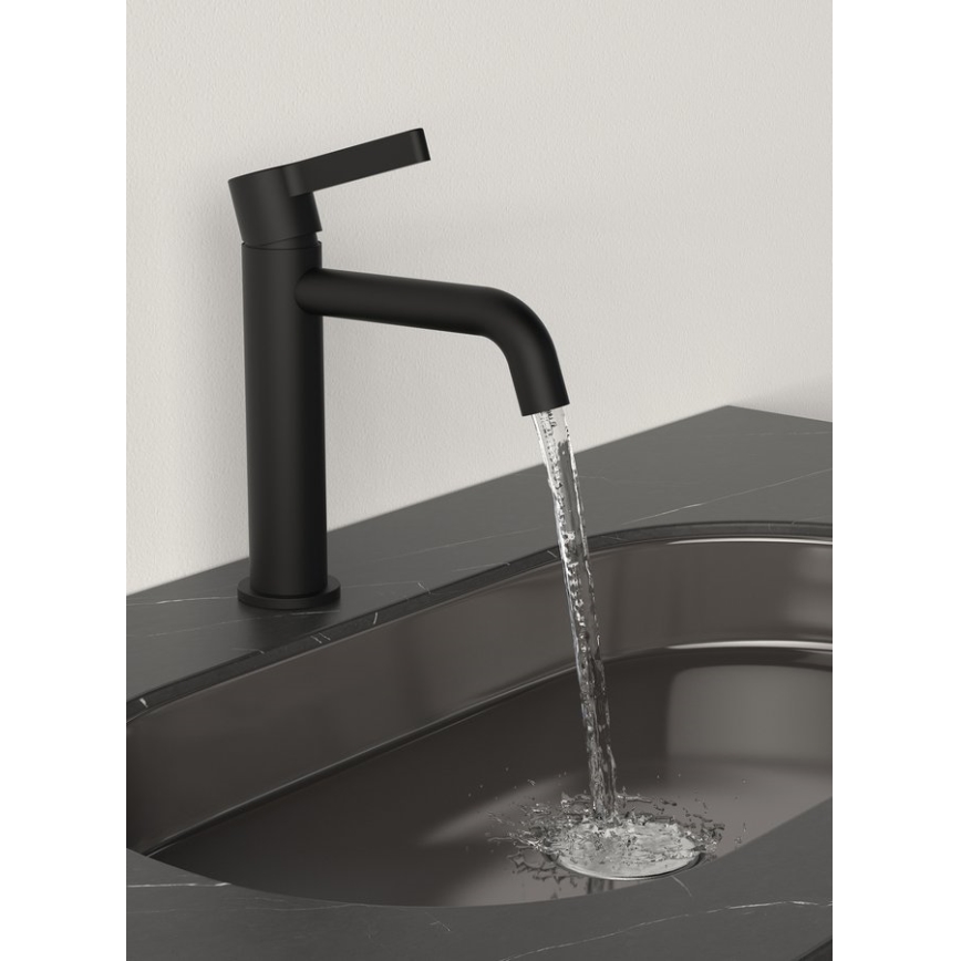 Sapho - Robinet de lavabo ICONIC 18,7 cm mat noir