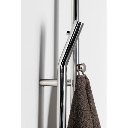 Sapho - Sèche-serviettes électrique avec minuterie DUOPASSO 45W 170x12 cm chrome brillant