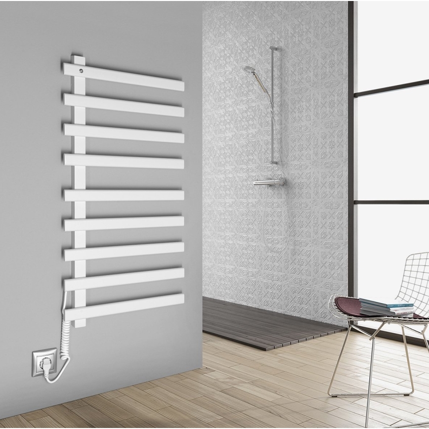 Sapho - Sèche-serviettes électrique ELCOR 128 W 92 x 48 cm blanc mat